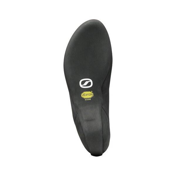 Mid Gray Generator climbing shoe with Vibram XS Edge sole, designed for comfort and ankle protection in traditional climbing.