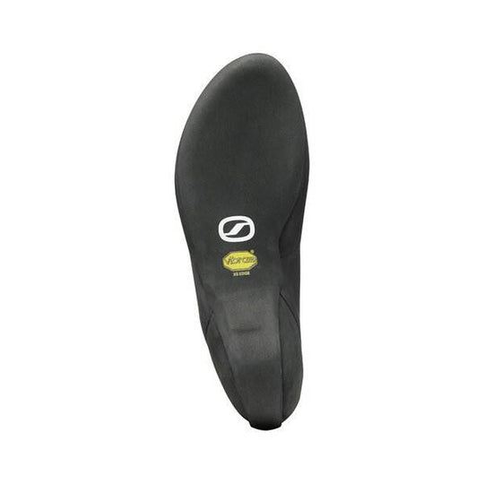 Mid Gray Generator climbing shoe with Vibram XS Edge sole, designed for comfort and ankle protection in traditional climbing.