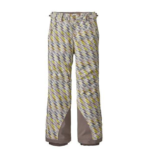 Girls' waterproof snow pants with THERMOLITE insulation and adjustable waist.