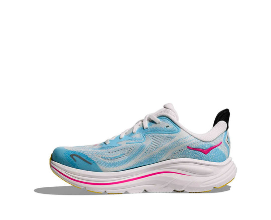 HOKA Clifton 10 Big Kids bambini Frost/Soaring Blue, vista laterale interna