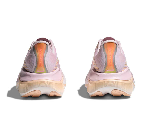 HOKA Skyward X 2 donna Lilac Cream/Tangerine Glow, vista posteriore della coppia