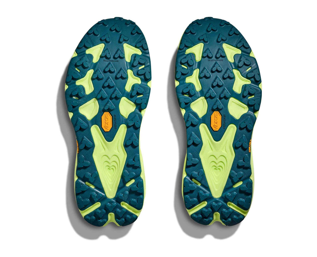 HOKA Speedgoat 7 donna Persimmon/Neon Yuzu, battistrada della coppia