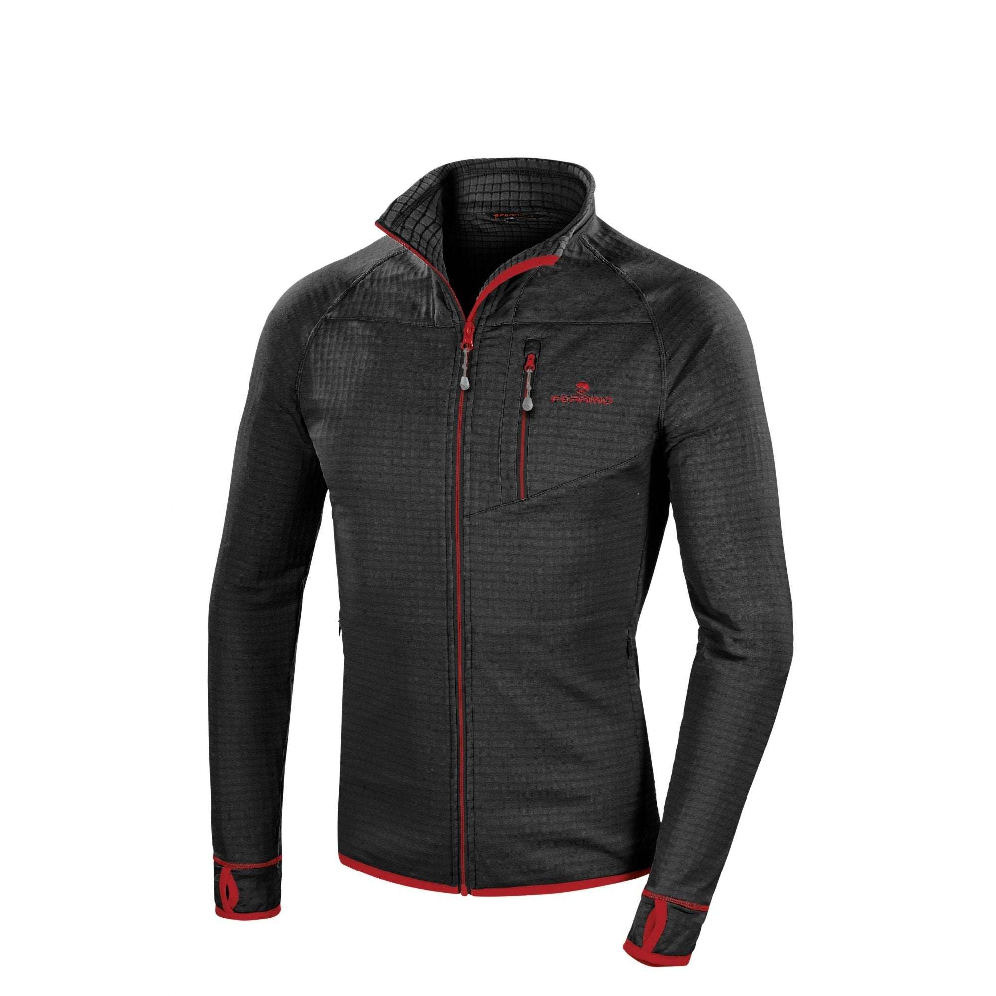 Kluane Jacket Man thermal jacket with front zipper and grid interior fabric for insulation and breathability.