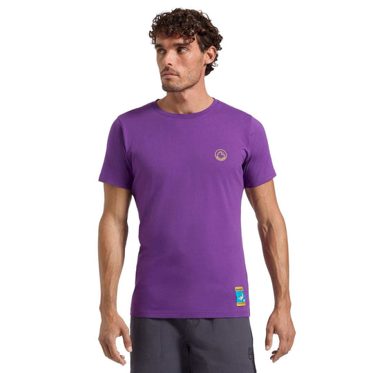 T-Shirt in cotone organico con stampa iconica Climbing On The Moon
