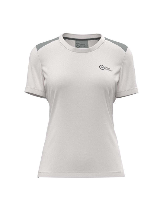 Maglietta tecnica da donna Lara Lady T-Shirt bianca, leggera e traspirante per outdoor e sport