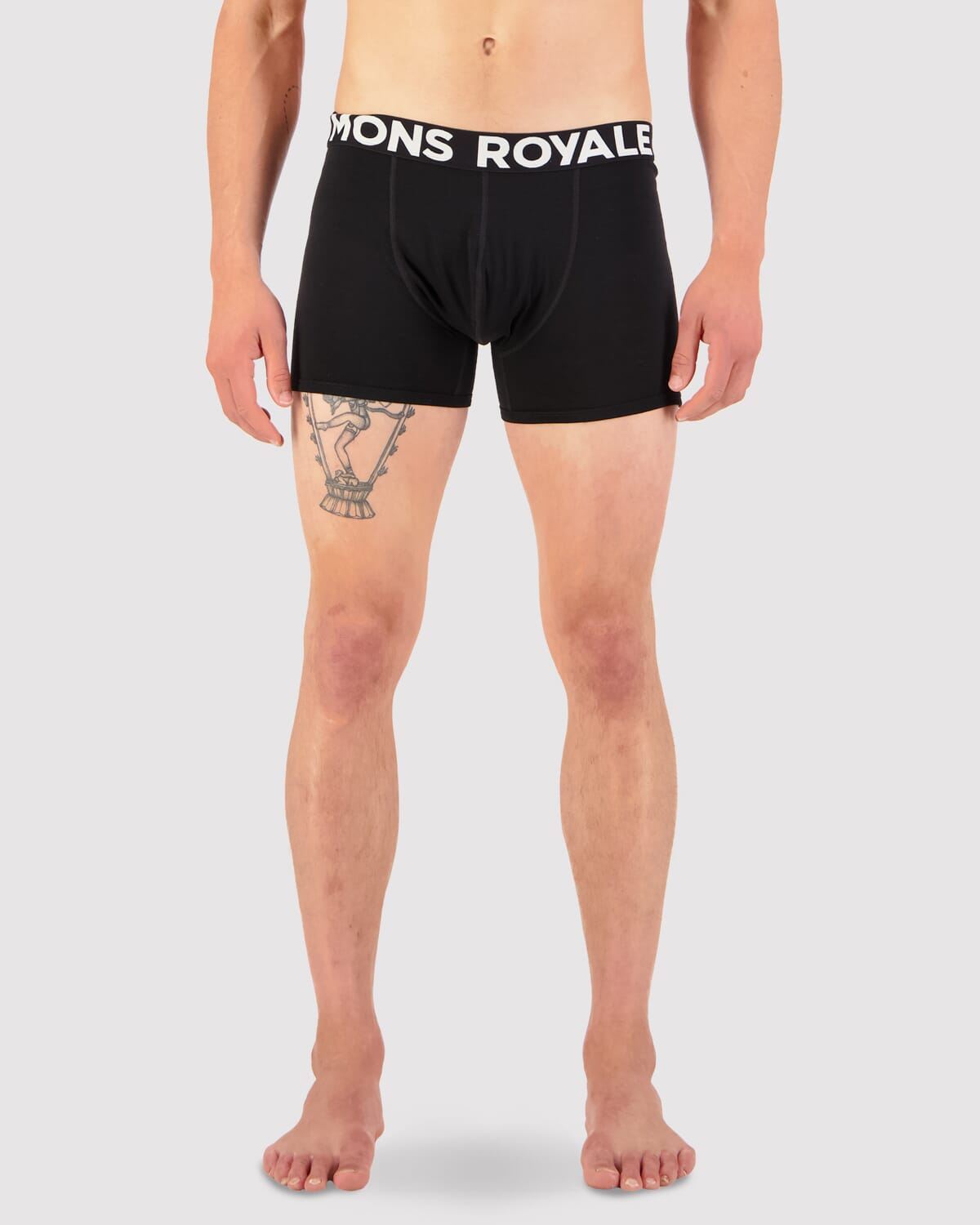 Hold 'em Shorty Merino Boxer - Black | Men's Underwear - 1