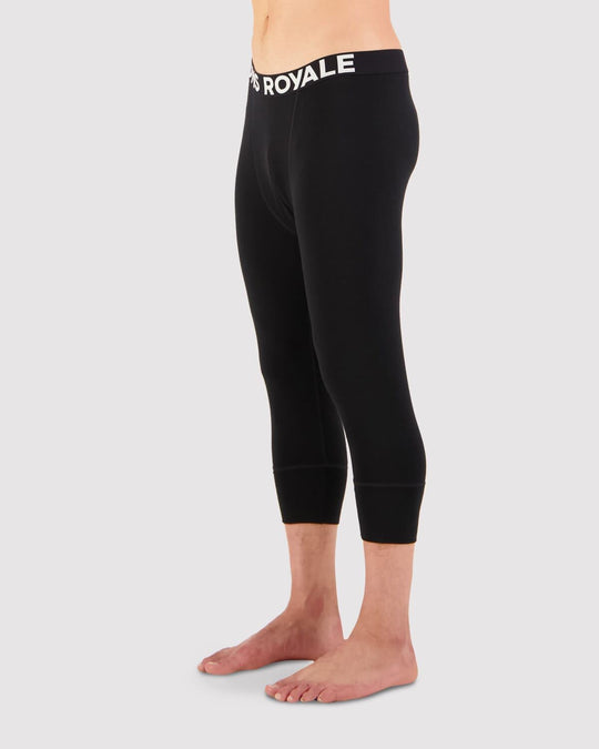 Cascade Merino Base Layer 3/4 Legging - Black | Men&