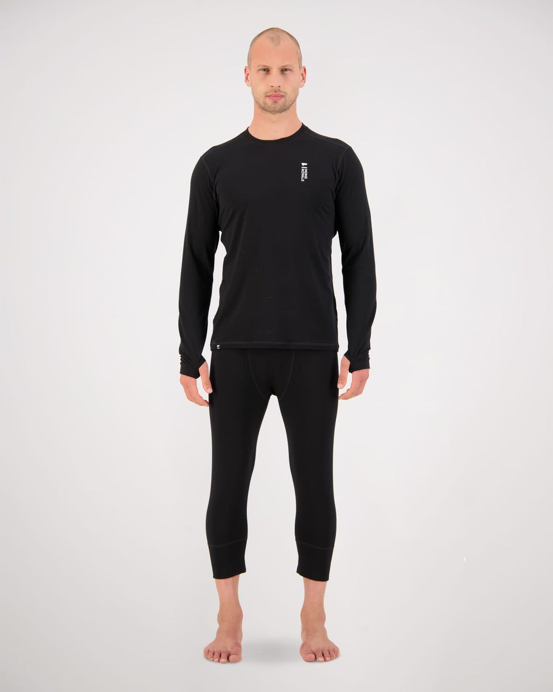 Cascade Merino Base Layer 3/4 Legging - Black | Men&