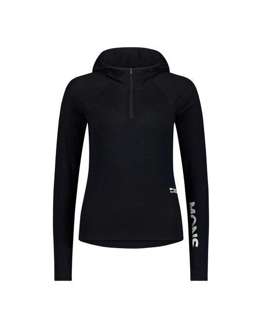 Mons Royale Bella Merino Long Sleeve Hood donna - Black - 5