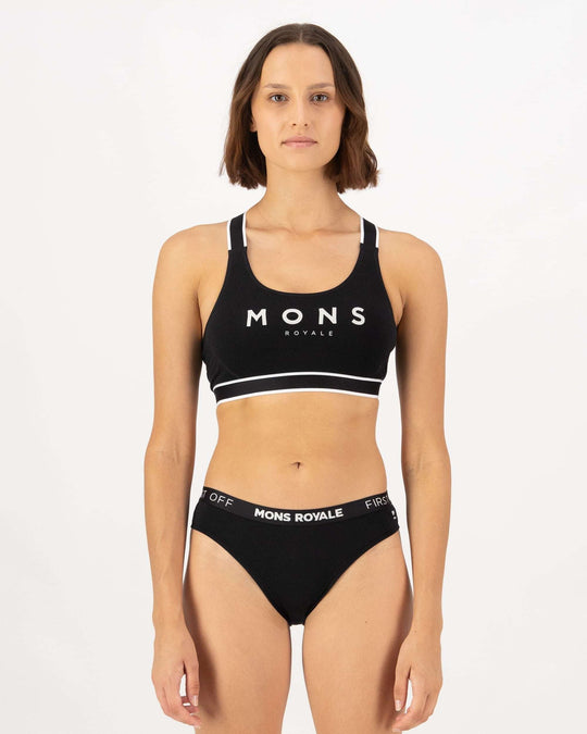 Stella Merino X-Back Bra - Black | Women&