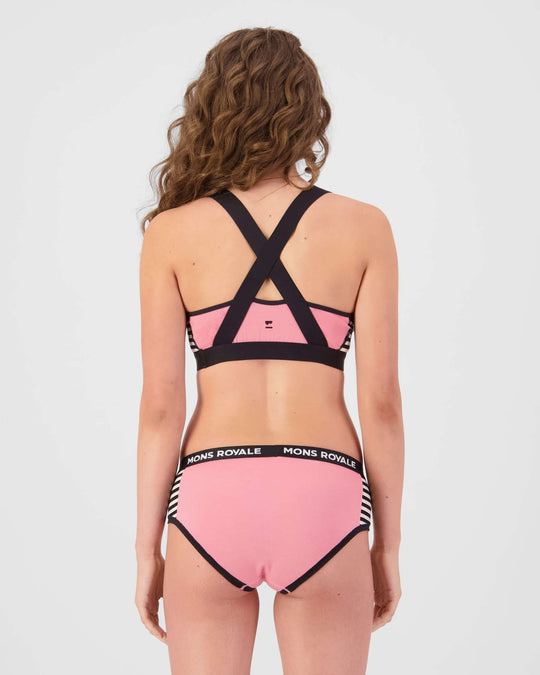 Stella Merino X-Back Bra - Flamingo / MR Stripe | Women&