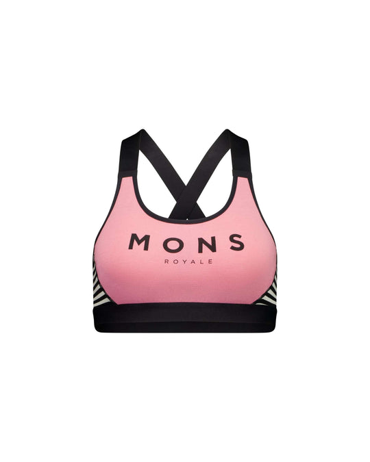 Stella Merino X-Back Bra - Flamingo / MR Stripe | Women&