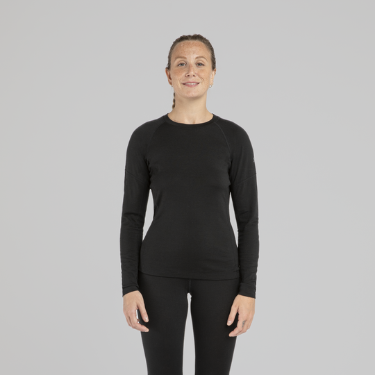 Montura Merino Concept Maglia Woman MMGX01W Black, indossata frontale