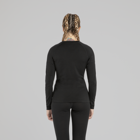Montura Merino Concept Maglia Woman MMGX01W Black, indossata retro