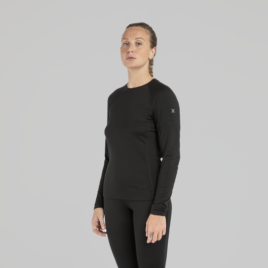 Montura Merino Concept Maglia Woman MMGX01W Black, indossata laterale