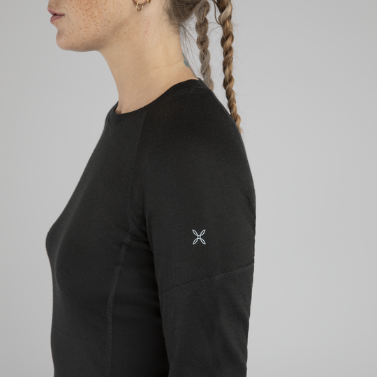 Montura Merino Concept Maglia Woman MMGX01W Black, dettaglio manica