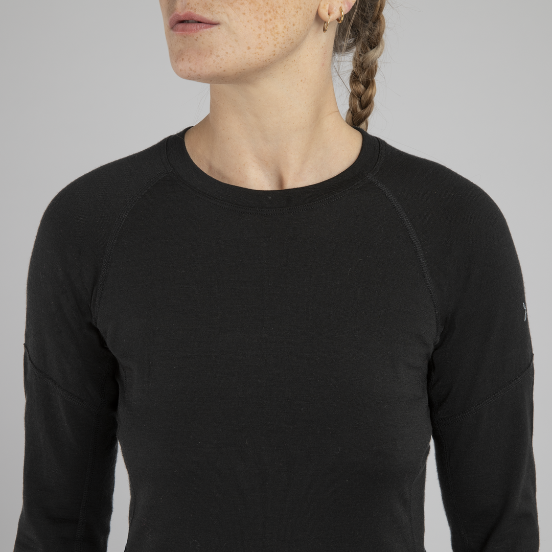 Montura Merino Concept Maglia Woman MMGX01W Black, dettaglio collo