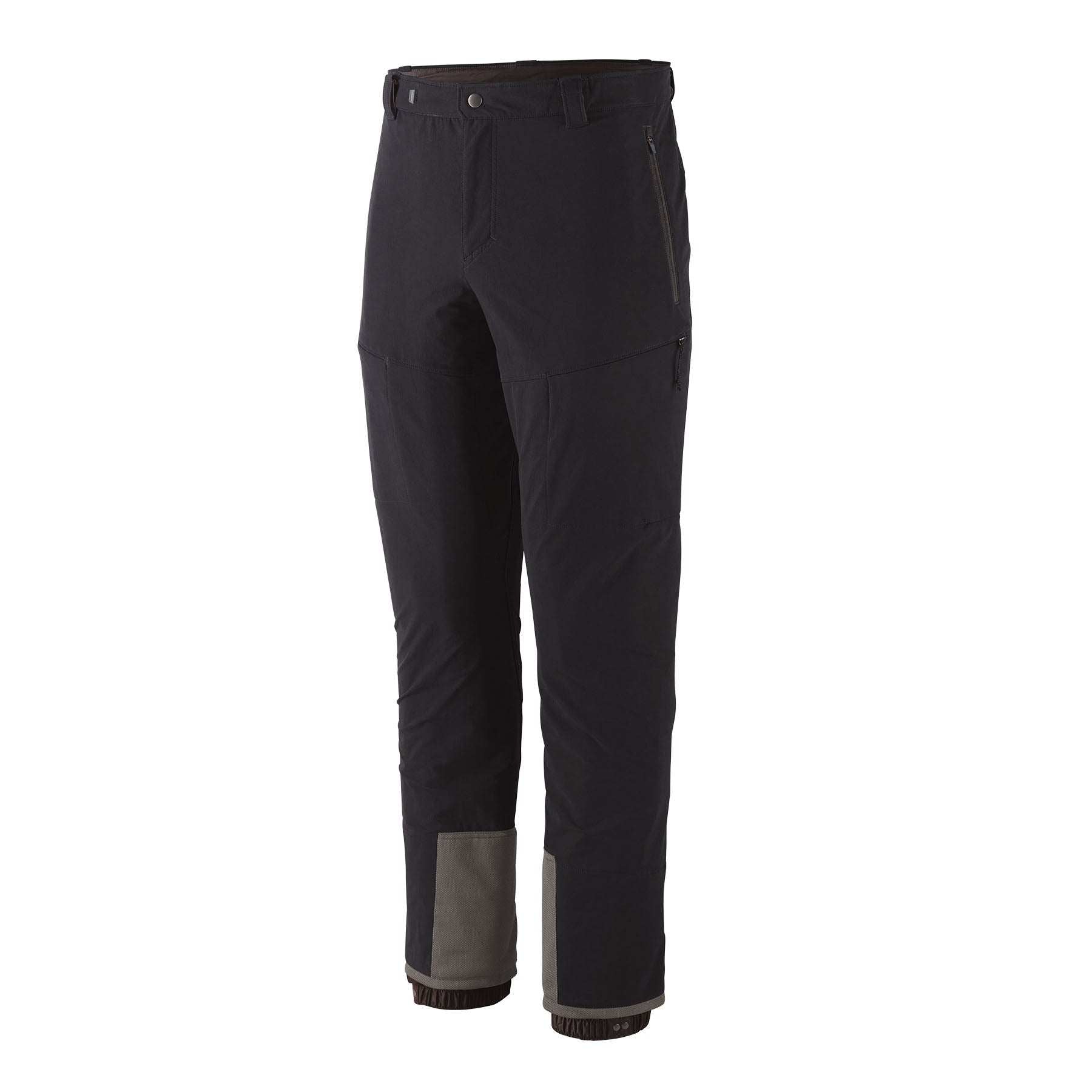 Alpine Guide Pants (Reg) in black, durable water-repellent fabric with zip pockets and ventilation, Fair Trade Certified.
