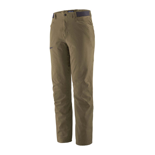 M's Venga Rock Pants (Reg) in cotton blend, designed for climbing, featuring stretch fabric and adjustable cuffs.
