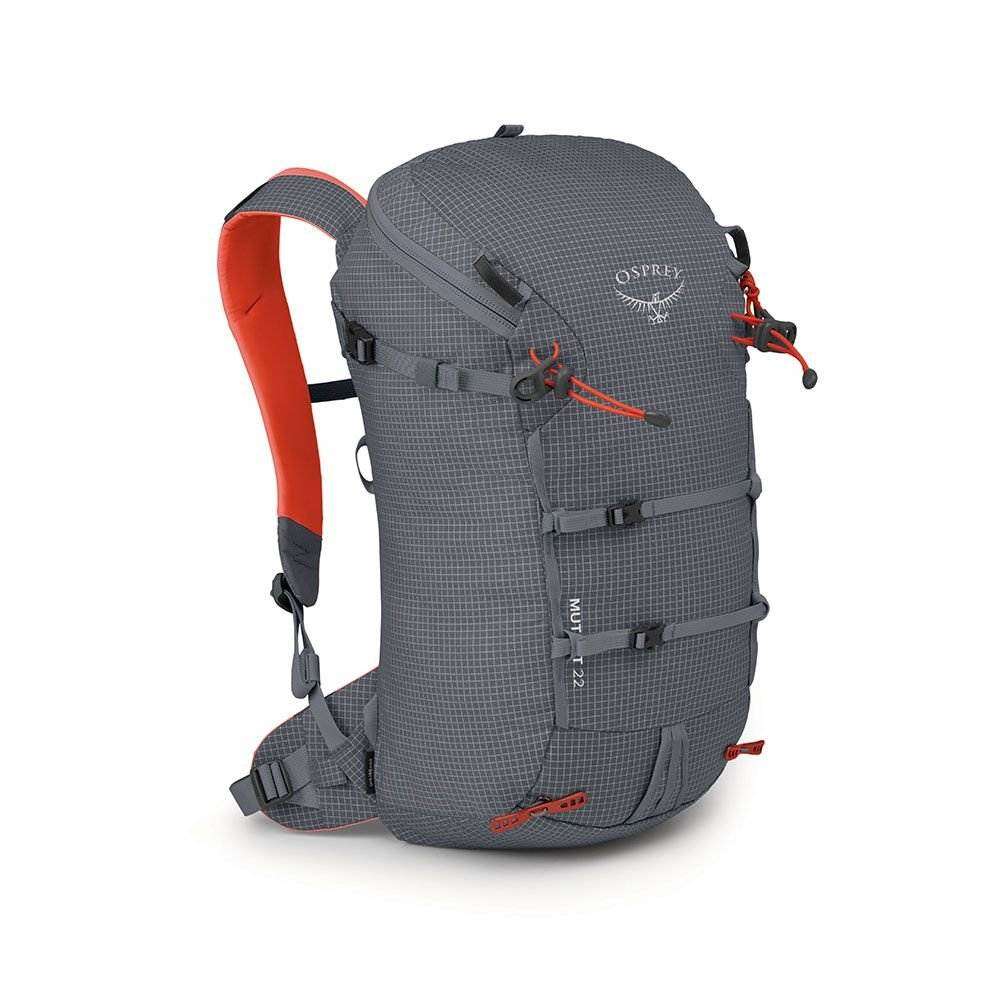 Osprey Mutant 22 alpine climbing backpack in compact design with ToolLock and snow-resistant back panel