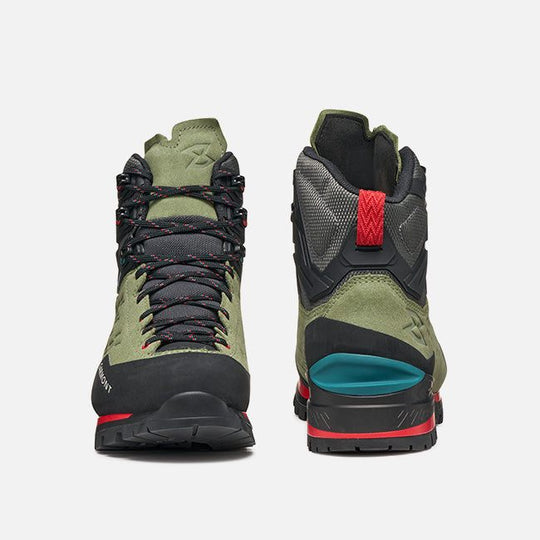 Ascent Evo Gtx Olivine Green/Racing Red – fronte e retro