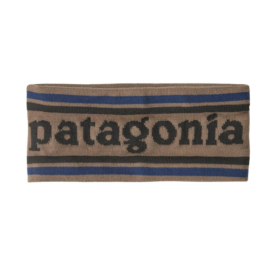 Patagonia Powder Town Headband Park Stripe: Marlow Brown PKML, vista frontale