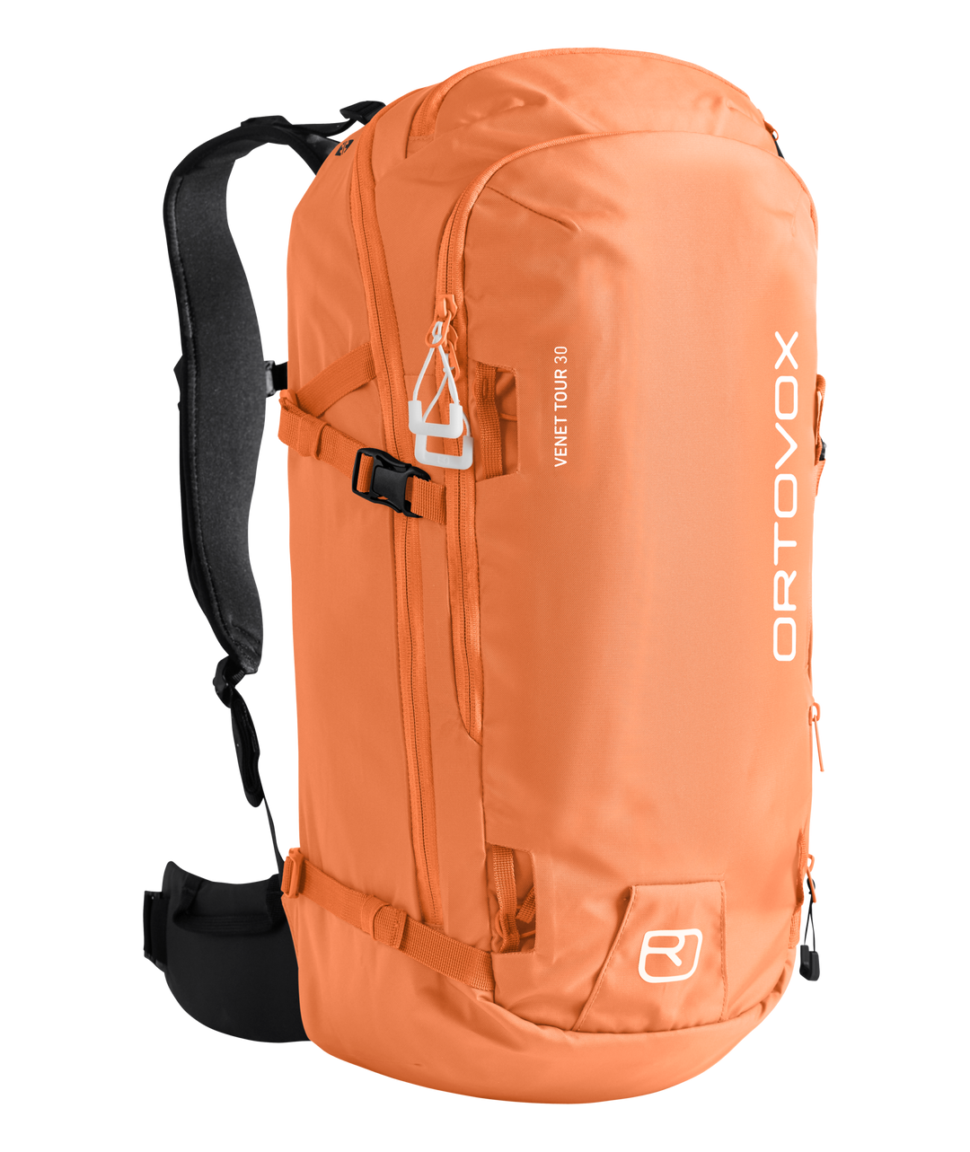 Ortovox Venet Tour 30 Faded Tangerine, vista frontale a tre quarti