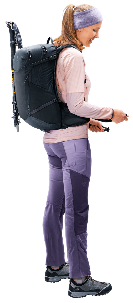 Deuter Futura 21 SL Black, indossato laterale