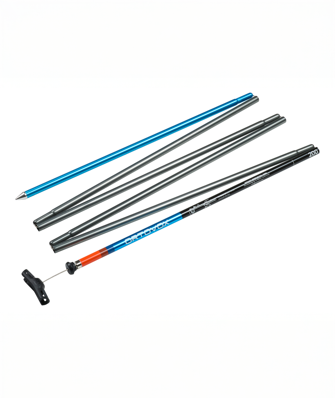 Ortovox Probe 240 - Silver, sonda ripiegata con segmenti separati