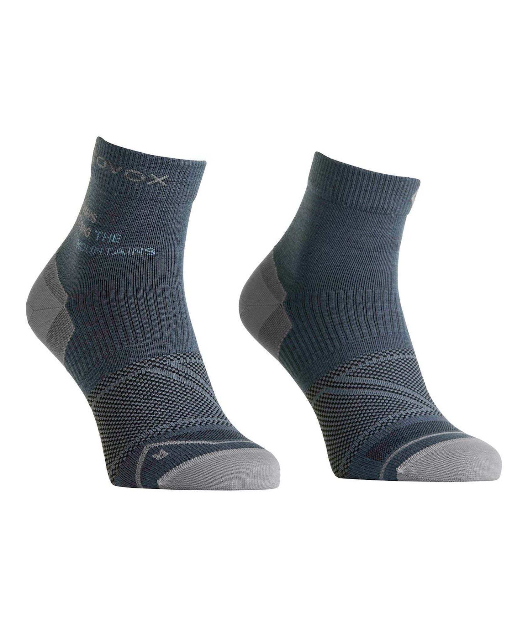 Ortovox Alpine Light Quarter Socks W lightweight breathable women's outdoor socks with Merino wool and ergonomic fit