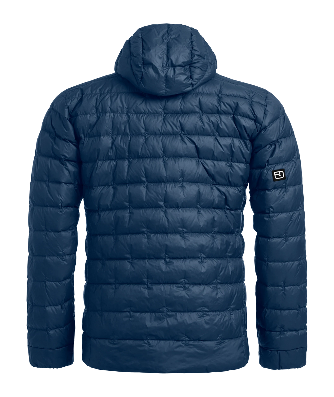 Ortovox Downwool 180 Hooded Jacket M Blue Nunatak: vista posteriore
