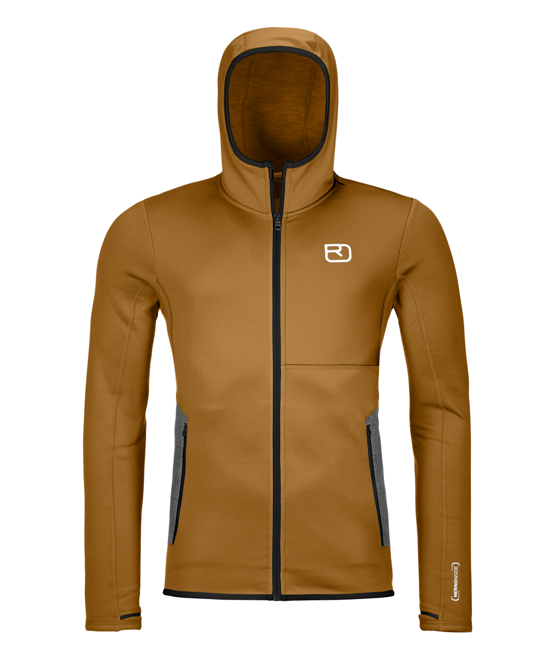 Ortovox Fleece Hoody M Dark Cumin - fronte
