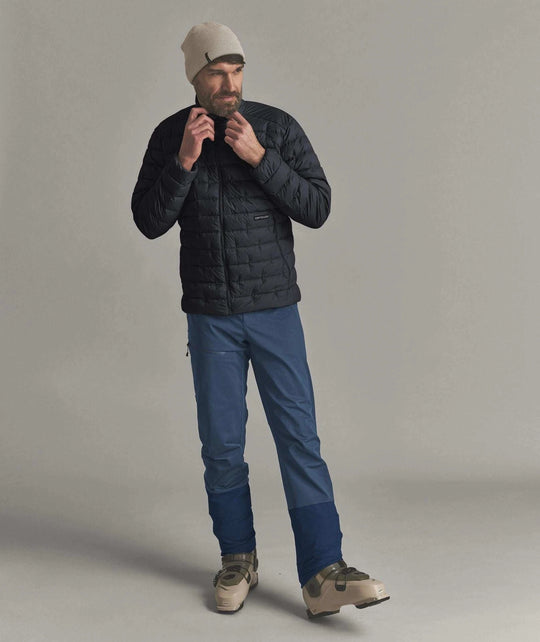 Ortovox Downwool 180 Jacket M Black Raven: indossata, vista frontale a figura intera