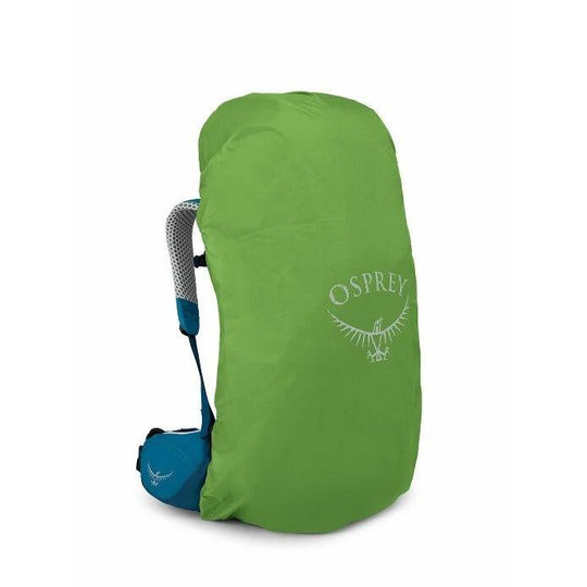 Osprey Atmos AG LT 50 Night Shift/Scoria Blue con copertura antipioggia
