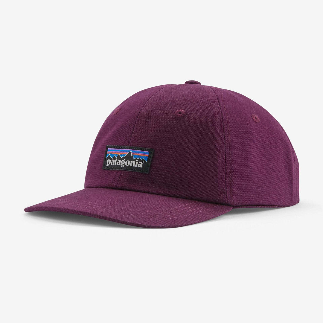 Purple P-6 Label Trad Cap with organic cotton and recycled fishing net visor.