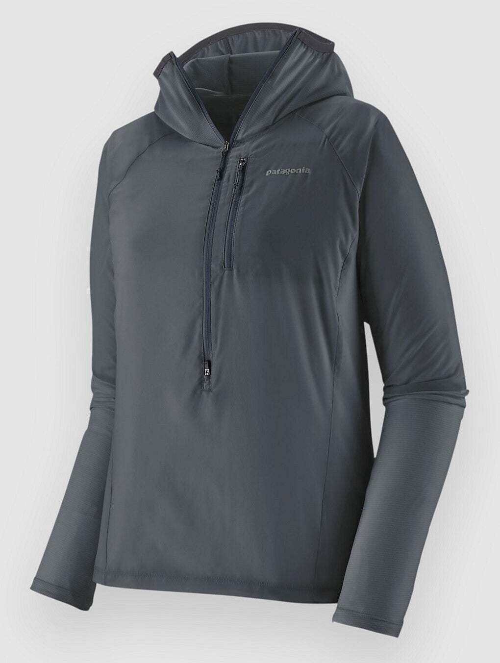 W's Airshed Pro P/O ultra-lightweight, windproof, water-repellent running pullover with hood and breathable fabric