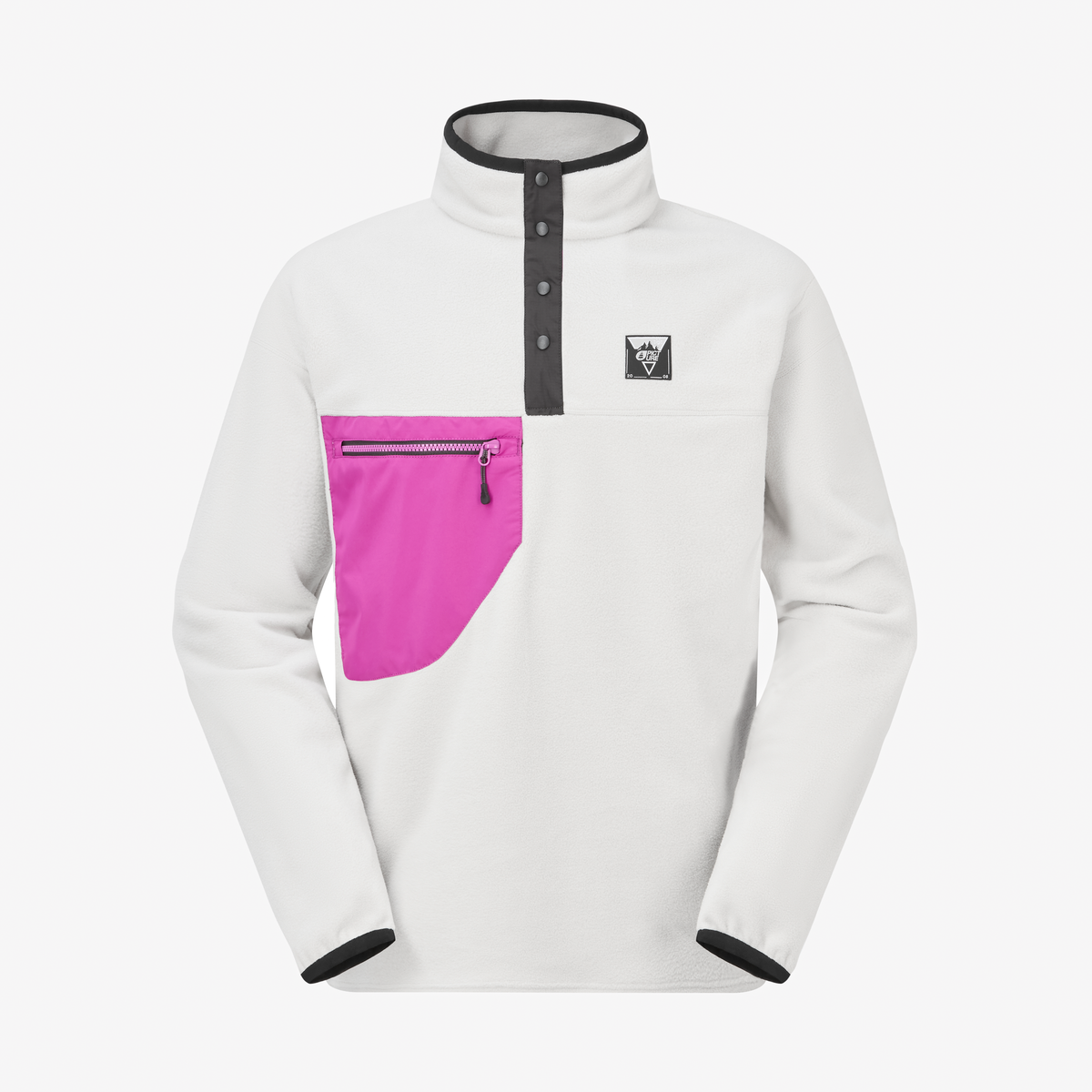 Picture Arcca M 1/4 Fleece Vapor Grey – fronte su fondo neutro