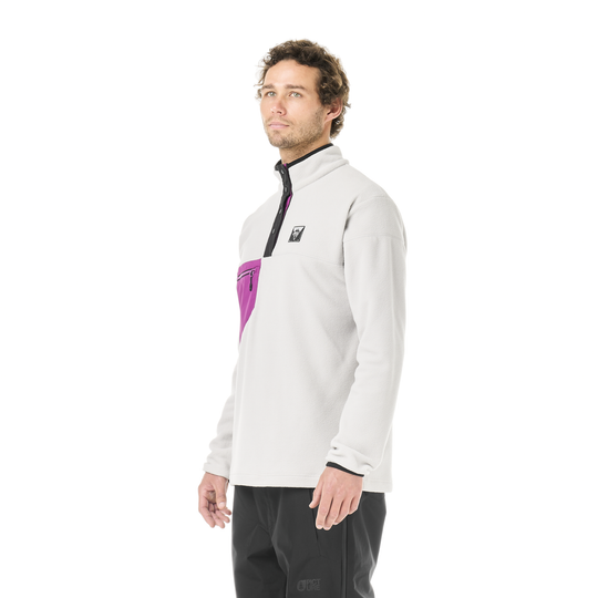 Picture Arcca M 1/4 Fleece Vapor Grey – fronte indossato