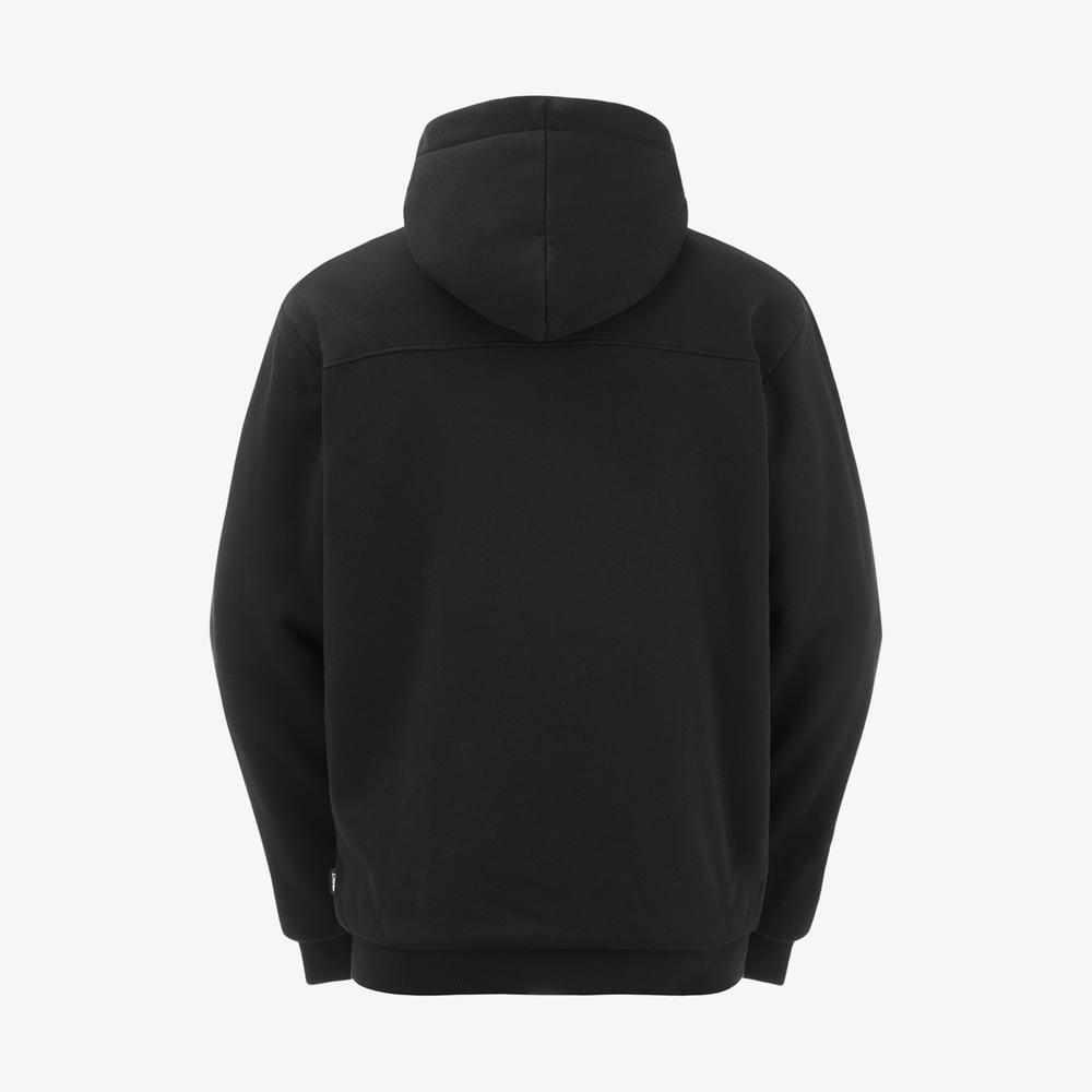 Picture Basement Plush Zip Hoodie Black – retro su fondo neutro