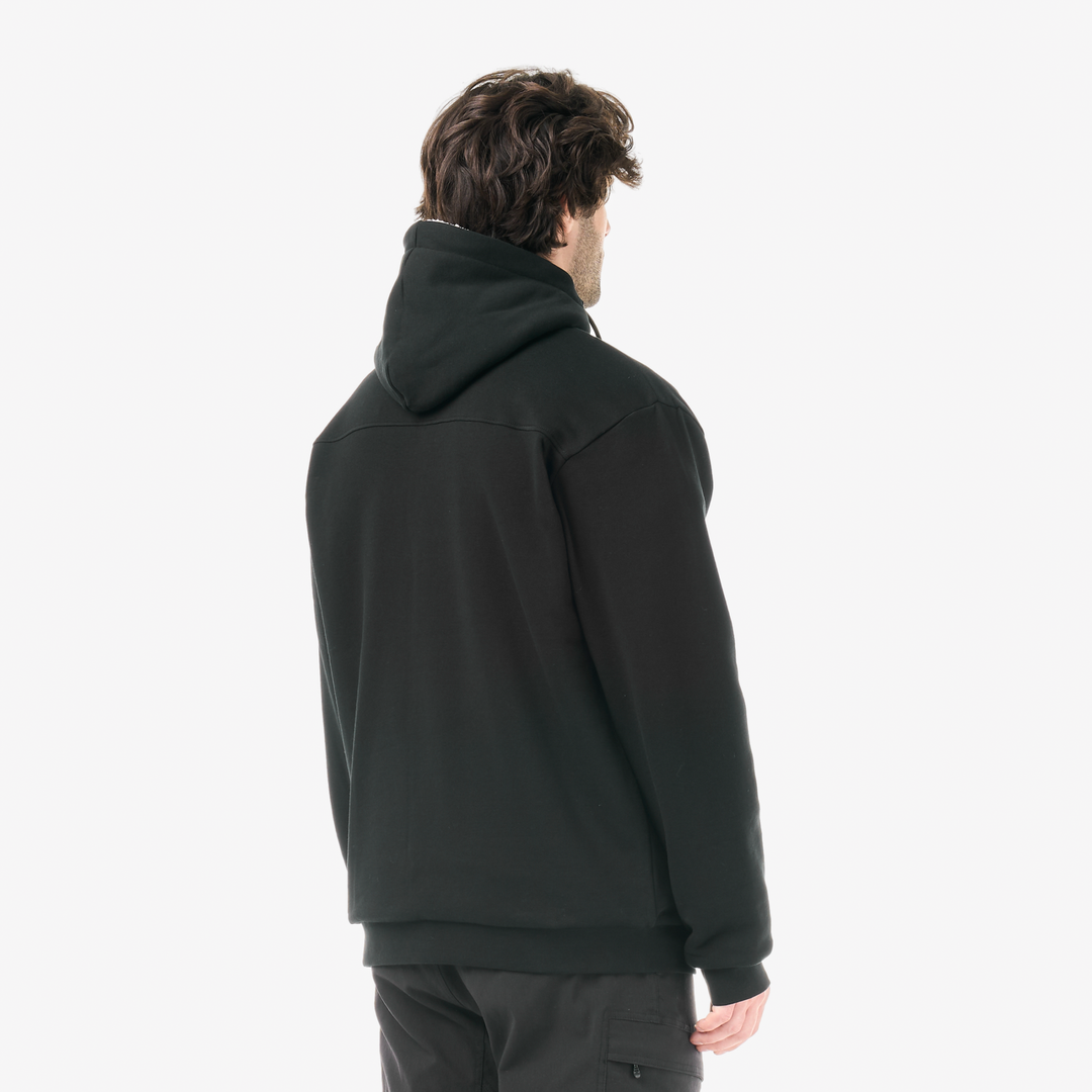 Picture Basement Plush Zip Hoodie Black – retro indossato