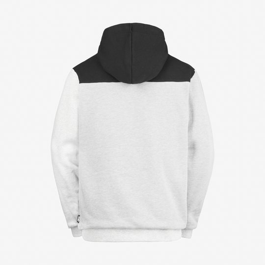 Picture Basement Plush Zip Hoodie Grey Melange – retro su fondo neutro