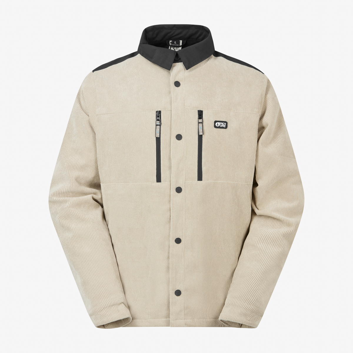 Picture Bmdji Cord Tech Jkt Pure Cashmere – fronte su fondo neutro