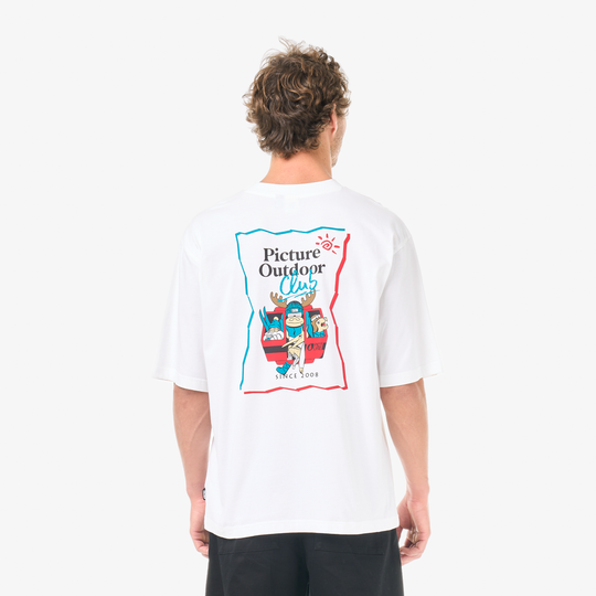 Picture Cabincrew Tee White – retro indossato