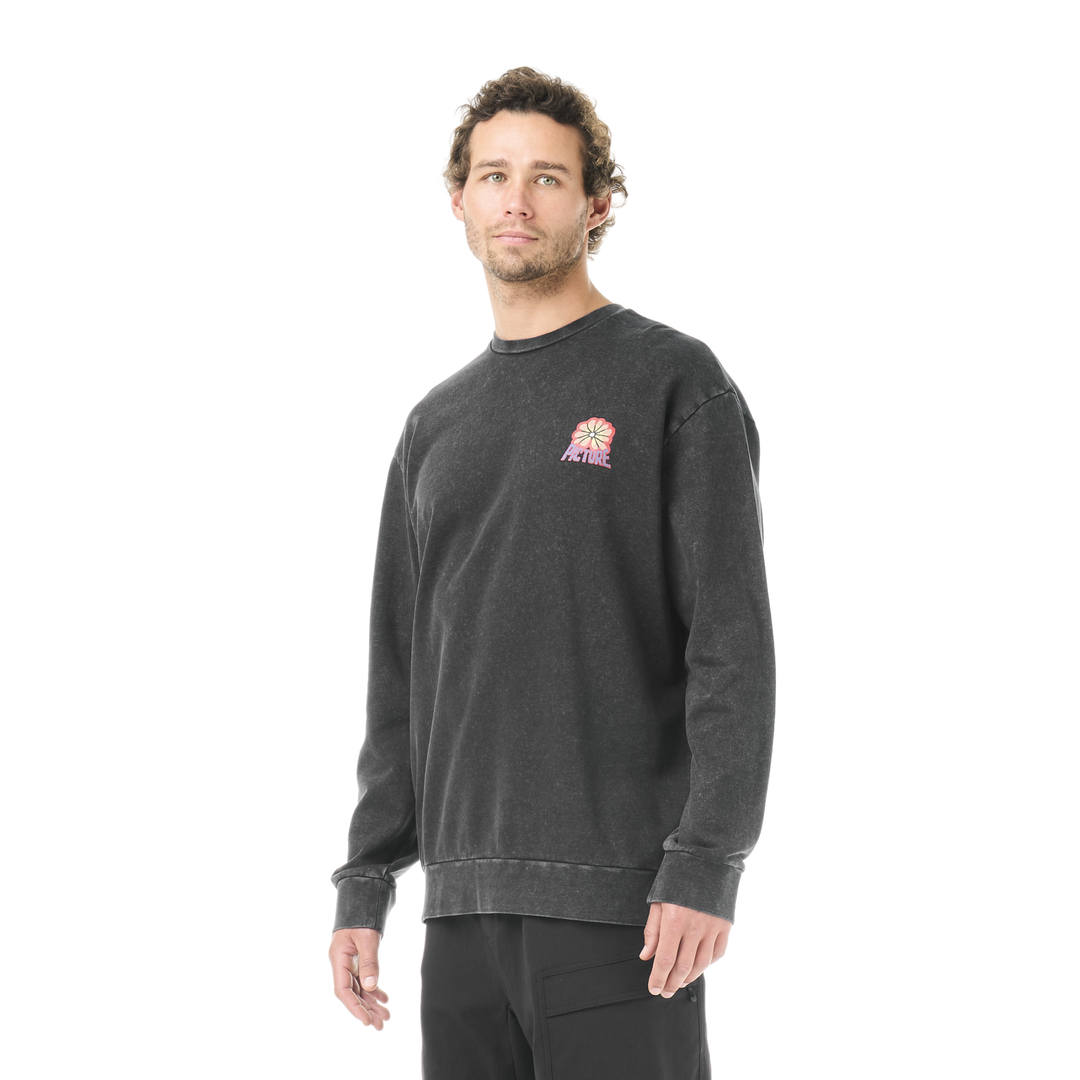Picture Karo Crew Black Washed – indossato, vista frontale