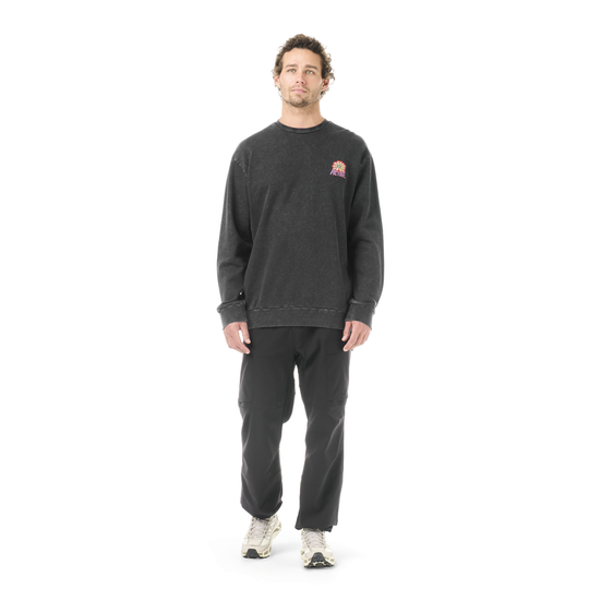 Picture Karo Crew Black Washed – indossato, vista frontale