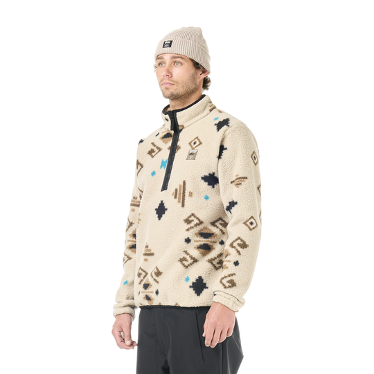 Picture Kimag Printed 1/4 Fleece Emeral Print – indossato, vista frontale