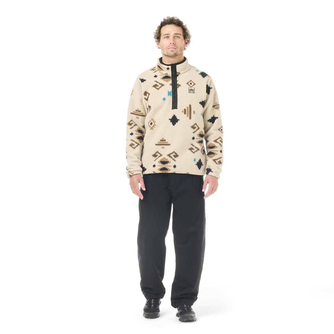 Picture Kimag Printed 1/4 Fleece Emeral Print – indossato, vista frontale