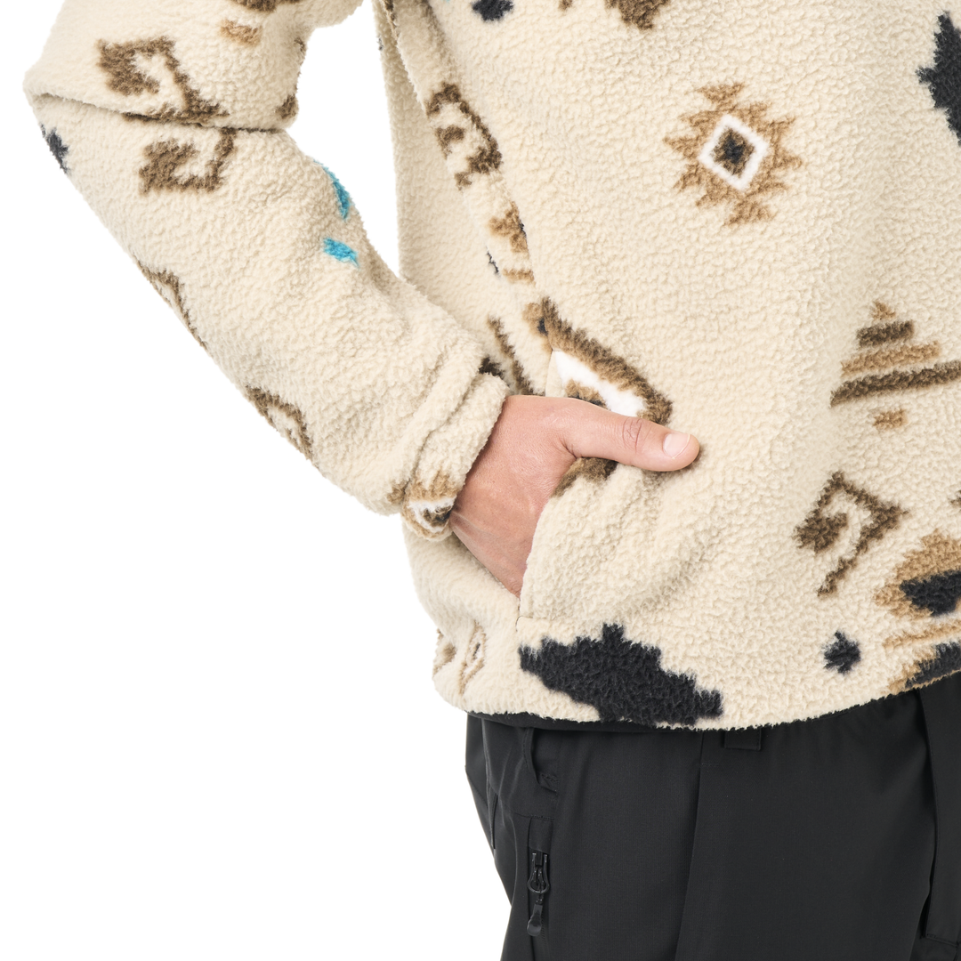 Picture Kimag Printed 1/4 Fleece Emeral Print – dettaglio