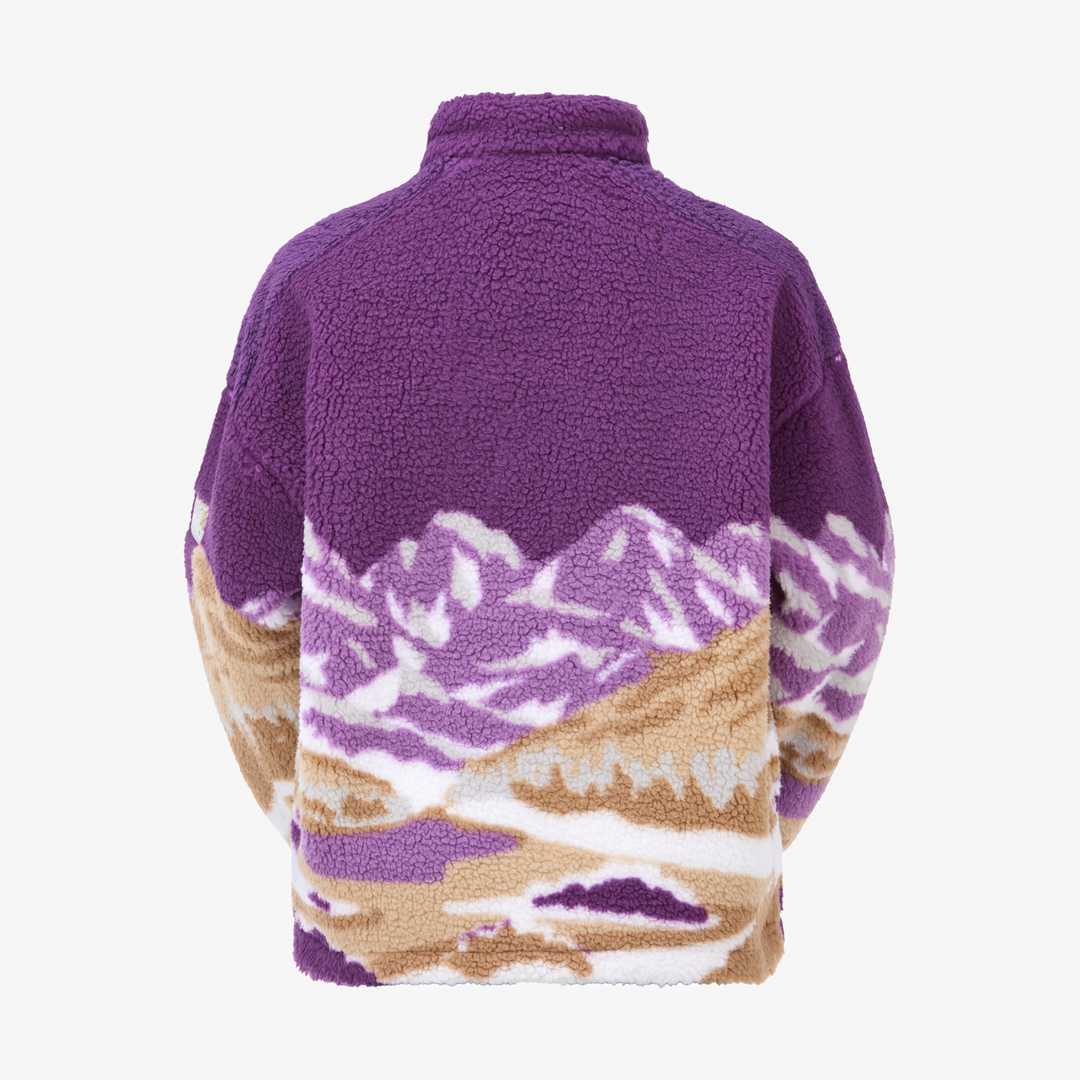 Picture Nyss Zip Fleece Landscape Grape, retro