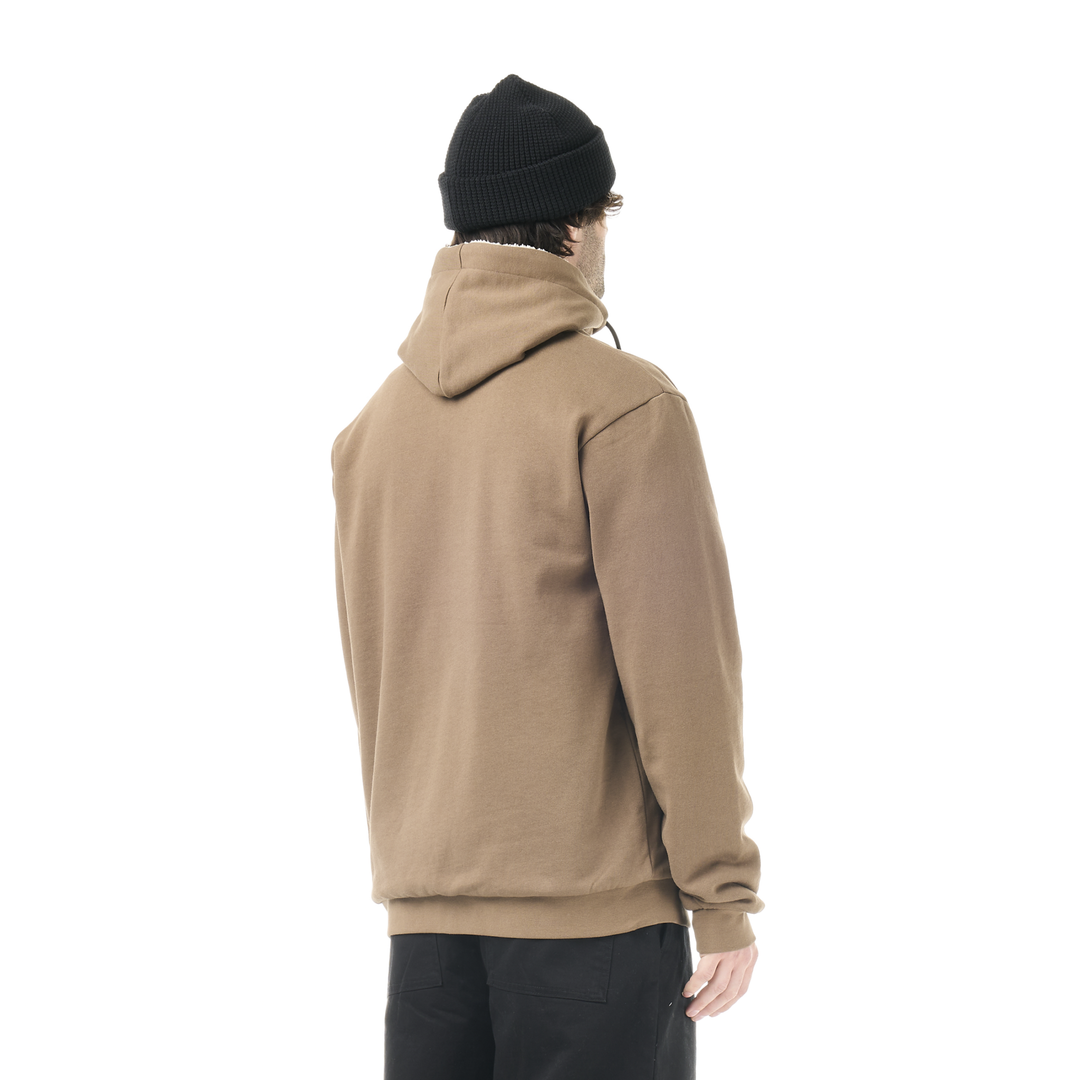 Picture Yinni Plush Zip Hoodie Shitake, indossato retro
